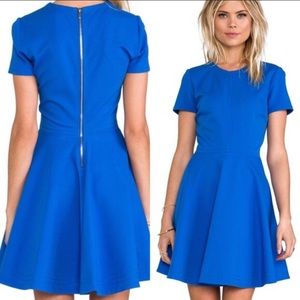 Diane von Furstenberg blue skater dress / 6